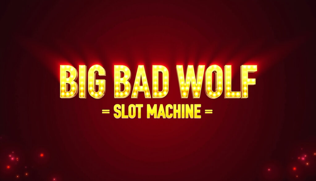 Big Bad Wolf Slot Machine Online